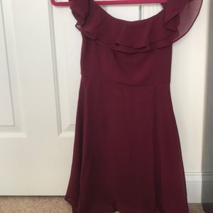 NWOT lulus women’s formal wine red dress